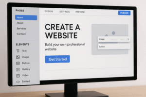 crear una website
