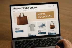 página tienda online
